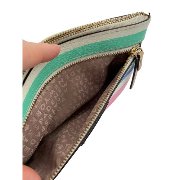 Women’s Kate Spade Mini Hand Wallet with color stripes - Picture 4 of 6